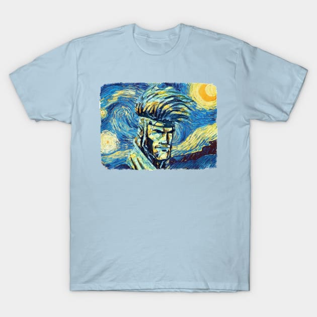 Gambit Van Gogh Style T-Shirt by todos